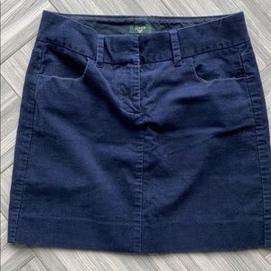 J crew corduroy mini skirt